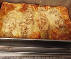Chicoree - Käse - Gratin  mit Walnüssen