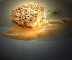 Mango Sauce zu Kabeljau mit Sesam Kruste 