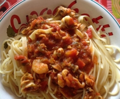 Linguine mit Meeresfrüchte 