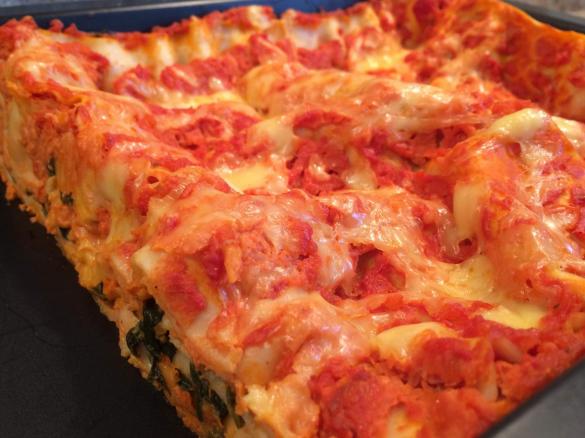 Möhren-Spinat-Lasagne