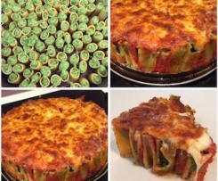 Pastatorte mit Spinat-Frischkäse-Füllung
