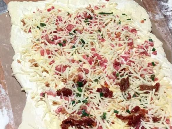 Rahmfladen wie vom Straßenfest / Weihnachtsmarkt :-)