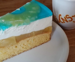 Blue Curacao Traumtorte (Schwimmbadtorte)