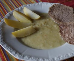 Tafelspitz mit Zwiebelsoße
