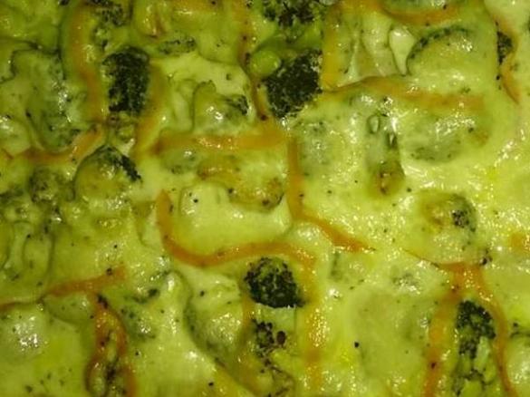 Racletteauflauf mit Senfsosse