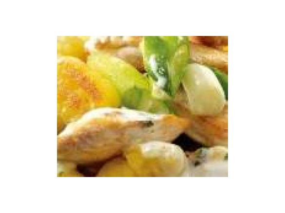 Hähnchenragout mit Gorgonzola