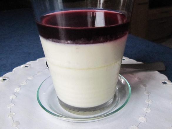 Vanille-Joghurt-Panna-Cotta mit Fruchtsoße