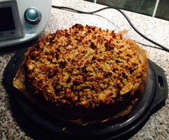 Veganer Apfelkuchen mit Banane und Walnuss