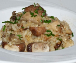Pilz-Risotto mit Cava - (Für Gäste)  in 2 Etappen
