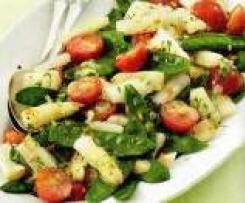 Spargel-Zuckerschoten-Salat