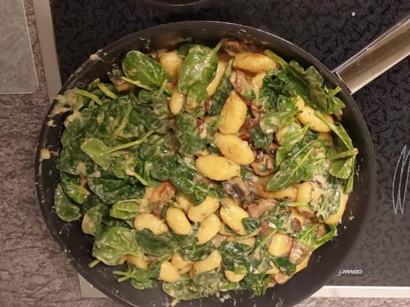 Champignon - Spinat - Gnocchi