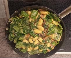 Champignon - Spinat - Gnocchi