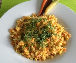 Rohkostsalat mit Ur-Möhren und Patisson Vegan