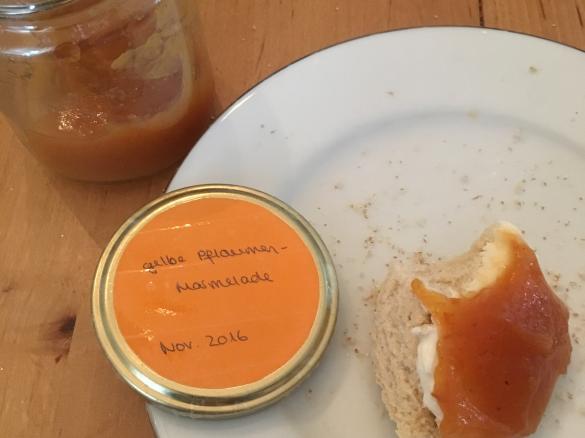 Gelbe Pflaumenmarmelade