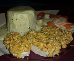 All in One Feta - Medaillons mit Reis und Gemüse