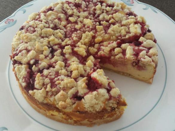 Himbeer-Käse Streuselkuchen