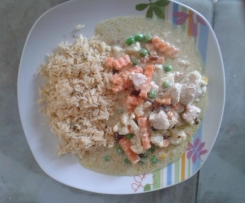 Puten Gemüse Auflauf