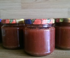 Nektarinen - Pflaumenmus mit Schuss