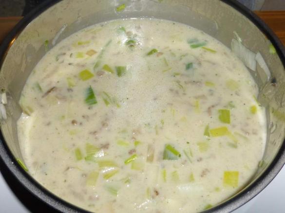 Käse-Lauch-Hack-Suppe (Cheesburgersuppe)