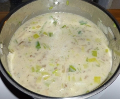 Käse-Lauch-Hack-Suppe (Cheesburgersuppe)