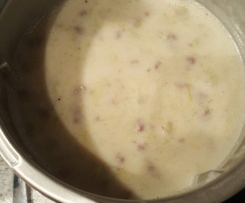  Schnelle Käse-Lauch-Suppe mit Tatar WW tauglich
