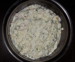 Apfel-Zwiebel-Kresse-Aufstrich