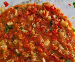 Variation Frischer Paprikasalat