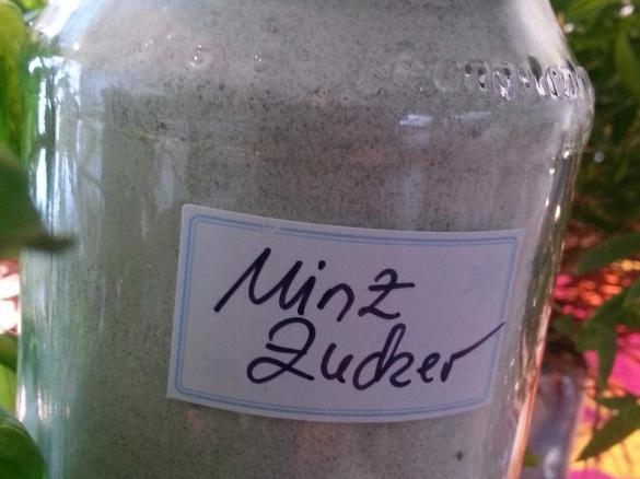 Zucker mit Minze