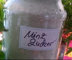 Zucker mit Minze