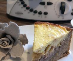 Nuss Apfelkuchen mit Quarkguss Clean Eating