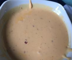 Käsesauce zu Nachos