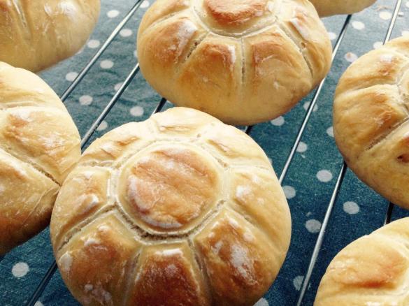 Brötchen mit Stempel