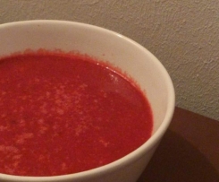 Rote Beete Kokossuppe