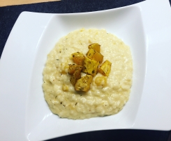 Süßkartoffel-Risotto mit Feta