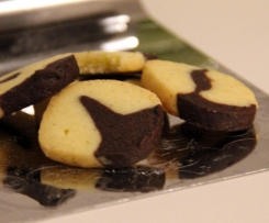 Schwarz-Weiß-Gebäck