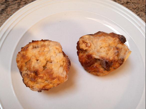 Variation von Schwarzbrot Muffins