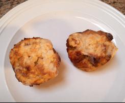 Variation von Schwarzbrot Muffins