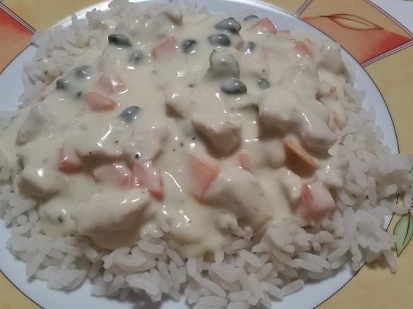 Hühnerfrikassee mit Kapern á la Maike