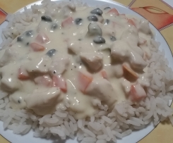 Hühnerfrikassee mit Kapern á la Maike