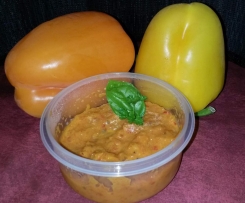Ajvar-Mus aus Paprika und Auberginen