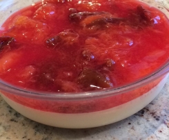 Puddingcreme mit Zwetschgen