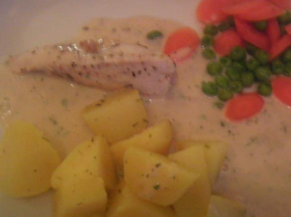 Hähnchenbrust mit Kräutersoße