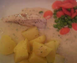 Hähnchenbrust mit Kräutersoße