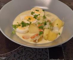 Eier - Ragout mit Kartoffeln