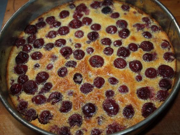 französischer Kirschkuchen Clafoutis