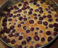 französischer Kirschkuchen Clafoutis