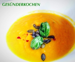 Karotten - Mango - Suppe mit Chili