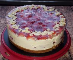 Erdbeerkuchen, Erdbeer-Joghurt-Eierlikörtorte