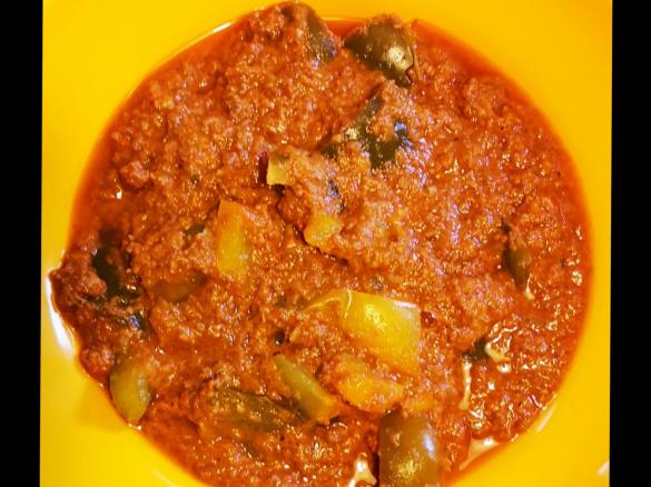 Schaschlik-Hackfleisch-Topf