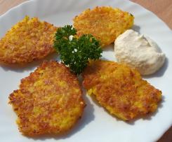 Pastinaken Möhren Puffer